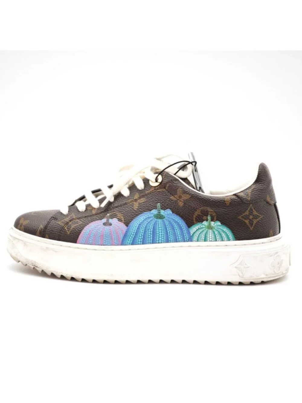 Louis Vuitton Yayoi Kusama Collaboration Sneakers Brown Bag